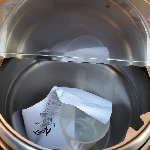 Soup Pot Kettle Warmer Lg Stainless - Picture 5 of 8